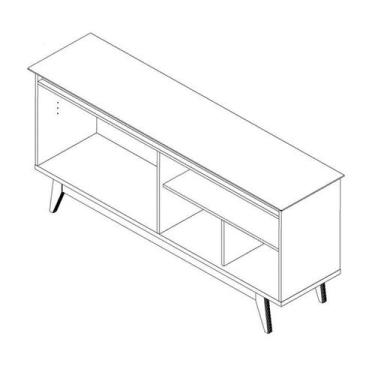 Imagem de Buffet Gaia 4 PT Off White e Nature - Mobly