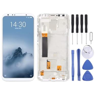 Imagem de YUNCHAO Acessórios telefônicos Tela TFT LCD para MEIZU 16 Plus Digitizer Conjunto completo com quadro, não suportando identificação de impressão digital Substituição do telefone celular