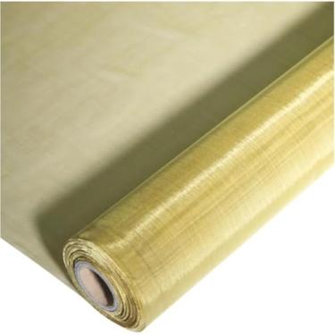 Imagem de Rolo De Malha De Latão, 1m X 1m Pano De Filtragem De Tela De Malha De Cobre Malha Tecida De Arame De Latão Para Bloqueador De Malha De Tela Purificador De Limpeza Diy Fill Fabric, 50mesh