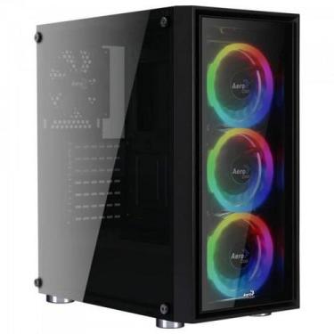 Imagem de Gabinete Gamer Mid Tower Quartz Revo RGB Preto AEROCOOL