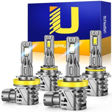 Imagem de Lâmpadas de neblina Ursprung H11 9005 60000LM 6500K Pacote com 4