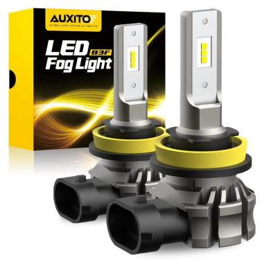 Imagem de Lâmpadas LED de neblina AUXITO H11/H8/H16 6000LM 6500K (pacote com 2)