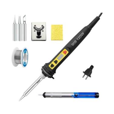Imagem de Kit De Ferro De Solda Digital 100W 120W Conjunto De Ferramentas De Rep