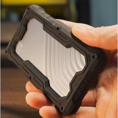 Imagem de FATBEAR Capa amortecedora de borracha resistente para Western Digital WD My Passport SSD, disco rígido externo, portátil, resistente, à prova de choque, capa de proteção (preta)