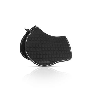 Imagem de Equinavia Svalbard NordicAir Almofada de sela multiuso | Micromalha respirável | Forma contornada - Preto - Cavalo