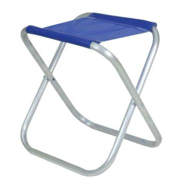 Imagem de Banqueta de alumínio dobrável praia pesca camping bel