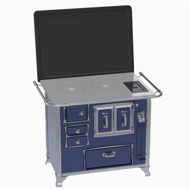 Imagem de Fogao a Lenha Venax GII n 2 Sec XVIII Azul Gab Cald SD