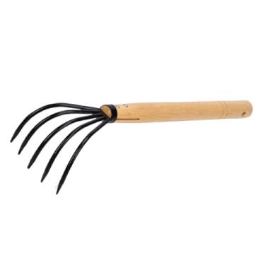 Imagem de Generic Ancinho de garra para jardim, portátil, compacto, com firme, cultivador de solo para capina de praia, jardinagem, plantio e escavação