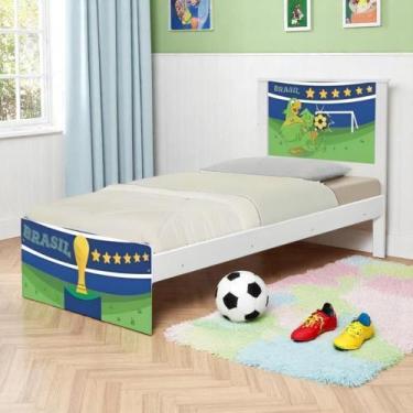 Imagem de Cama Juvenil Zap Copa do Mundo Brasil com Colchão - Mais de Casa