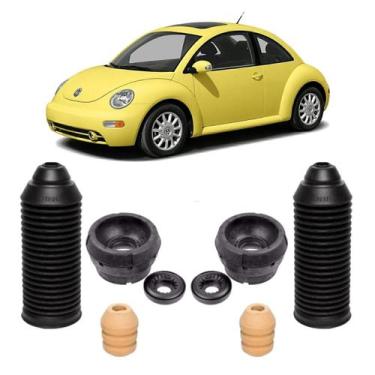 Imagem de Kit Coxim Batente Amortecedor Dianteiro Vw New Beetle 99/10 - Solupe P