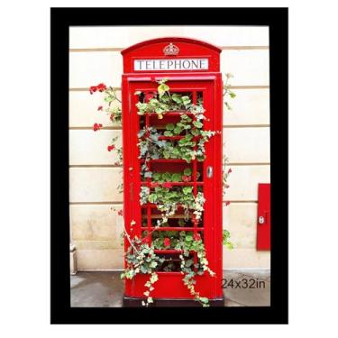 Imagem de SESEAT Porta-retrato 61 x 81 cm, preto, molduras para pôster para pendurar na parede, exibir imagens 61 x 81 sem tapete, 1 pacote