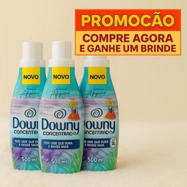 Imagem de kit com 3 Amaciantes Downy Concetrado Alfazema 500ml cada Frasco