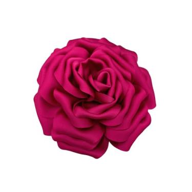 Imagem de NewZenro Broches Grandes E Delicados De Cetim Seda Com Rosas, Alfinetes Lapela, Flores Tecido, Broche Grande Para Mulheres, Festa Casamento, Banquete, Vestido, Terno, Roupas, Acessórios, Joias, Pres