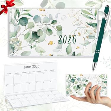 Imagem de Gueevin Calendário de bolso 2025 para bolsa, presente de enfermeira, professor, planejador prático com caneta, diário, caderno de anotação, agenda pequena para bolsa, presente para mãe, irmã amigas,
