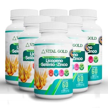 Imagem de LICOPENO + SELÊNIO + ZINCO - 500mg (60 Cápsulas) VITAL GOLD (6)