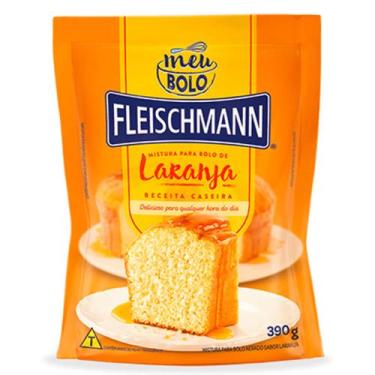 Imagem de Mistura Para Bolo Fleischmann Sachê 390g - Escolha Seu Sabor, Laranja