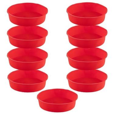 Imagem de Jogo 9 Assadeiras 24cm Antiaderente Sortida Silicone Torta - QUALITY H