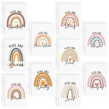 Imagem de Mini blocos de notas Fumete Rainbow Inspirational 30 unidades