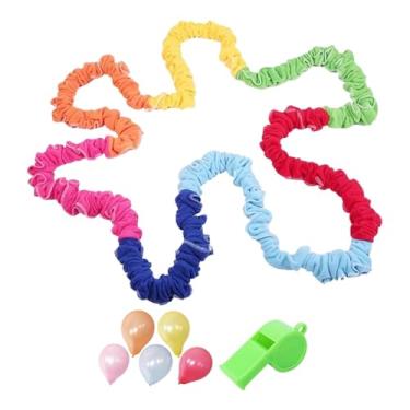 Imagem de RNXRZANK Banda Elástica Cooperativa para Crianças, Jogo de Construção de Equipe, Educação, Playground, Entretenimento, Brinquedo, Jardim de Infância, Corda Elá, 350cm