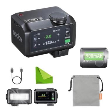 Imagem de GODOX Flash de câmera sem fio iT30 Pro O Mini TTL — compatível com câmeras Olympus e Panasonic, tela sensível ao toque de 2,8 polegadas, sem fio 2,4G, bateria de lítio integrada, sincronização de alta