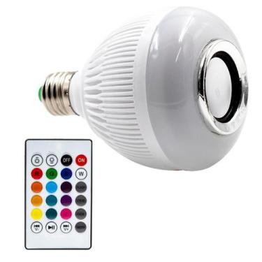 Imagem de Lâmpada Led Musical Bluetooth Com Controle Remoto - Decorlaser