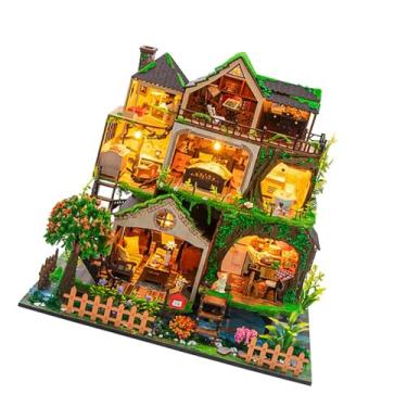Imagem de Kokiya Kit de construção de casa de bonecas, enfeite de mesa, artesanato, multifuncional, educacional, presentes de Natal, quebra-cabeças de madeira 3D, mini