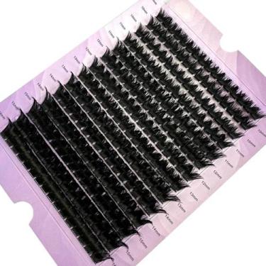 Imagem de Cílios Postiços De Vison Preto 280 Unidades 60D 80D 0.05mm Finos, Volu