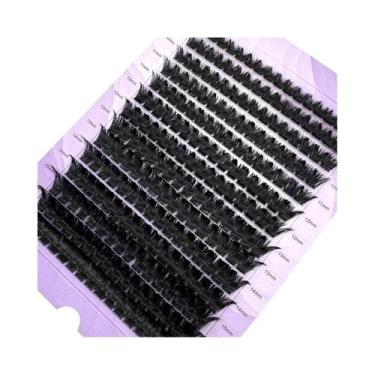 Imagem de Cílios Postiços De Vison Preto 280 Unidades 60D 80D 0.05mm Finos, Volu