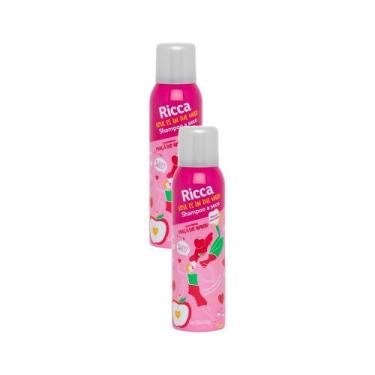 Imagem de Kit 2 Shampoo a Seco Ricca Love Is In The Hair Maçã do Amor 150ml