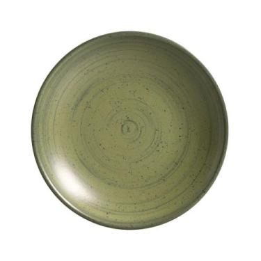 Imagem de Conjunto com 6 Pratos Fundo Coup Kya Olive Ø25cm - Alleanza Cerâmica