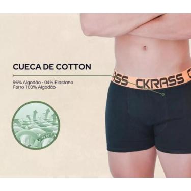 Imagem de Kit 2 Cueca Box Algodão Ckrass Cores Diversas P ao GG 028, Diversas, G