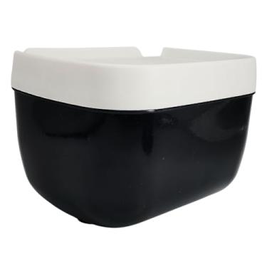 Imagem de Suporte Porta Papel Higiênico Rolo de Parede Adesivo Sem Furo Plastico Preto PPD2020PT