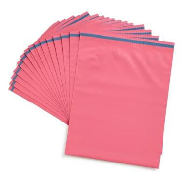 Imagem de Hi Pack Envelope Plástico de Segurança Colorido, 26x36cm, Com Lacre Adesivo, Auto Vedação, 50 Unidades, Para Comércio Eletrônico, Envio Sedex, Correios (Rosa Translúcido, 26x36cm)