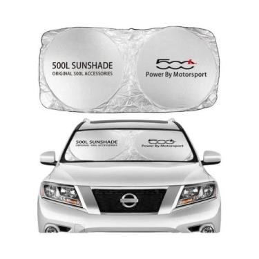 Imagem de Protetor Solar Para Para-brisa De Carro Fiat 500 500C 500X 500L Abarth