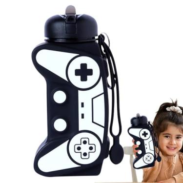 Imagem de Rrlihjgu Garrafa De Água Para Crianças,Cantil Impermeável para Crianças | Garrafa de Água Portátil com Carrabina - para Jovens e Desportos Ao Ar Libre Mochilismo Alpinismo Corrida