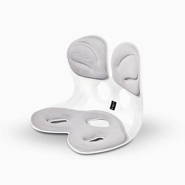 Imagem de Almofada De Apoio Lombar Cadeira Correção De Coluna G - Cinz