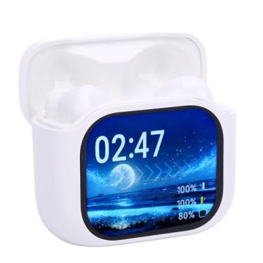 Imagem de RiToEasysports Dois Fones de Ouvido do Tradutor de Idiomas, 144 Idiomas Tradução Em Tempo Real, 5,4 Fones de Ouvido HiFi, Desgaste Confortável, Duração da Bateria Longa, Experiência Musical (Branco)