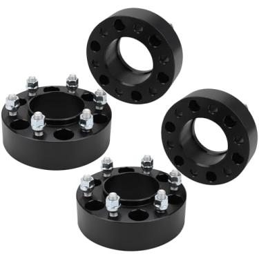 Imagem de Haruma Espaçadores de roda centrados em cubo de 5 cm para Ford Bronco Ranger 6 x 5,5 93,1 mm Hub Furo 6 Lug adaptadores de roda com parafusos M12x1,5 4 peças acessórios de carro 6 x 139,7 mm Espaçador