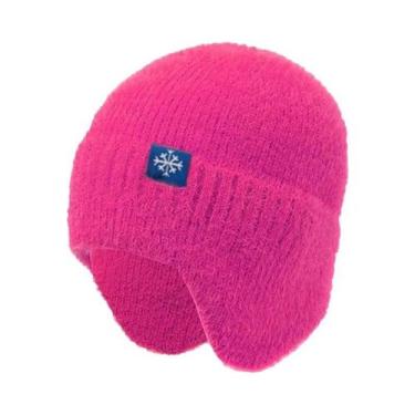 Imagem de Gorro De Inverno Feminino Em Cor Doce Com Orelhas De Pelúcia Estilo Kp