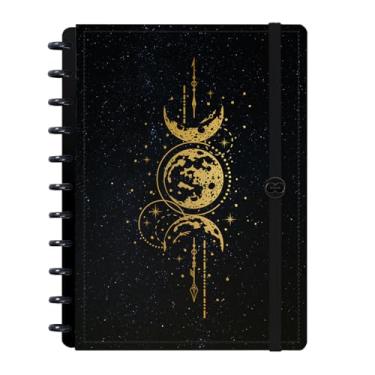 Imagem de Caderno Disco Inteligente G Cosmos Lua Dourada 80 Fls