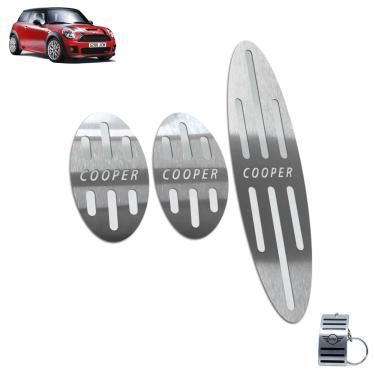 Imagem de Pedaleira Manual Em Aço Inox Mini Cooper Prata