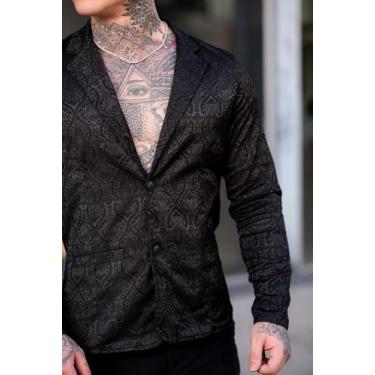 Imagem de Blazer Masculino Slim Esporte Fino Elastano Premium - Debatt Jeans, Gg