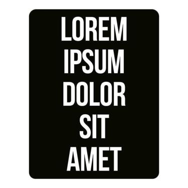 Imagem de Placa Decorativa - Lorem Ipsum Dolor Sit Amet 36X46