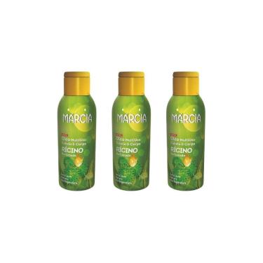 Imagem de Oleo Cabelo E Corpo Marcia 90Ml Ricino-Kit C/3Un