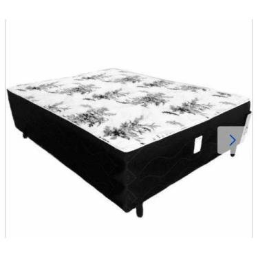 Imagem de Cama Box Casal Conjugada Ortopédico (5cm) Colchão Dos Sonhos