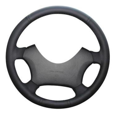 Imagem de Eiseng Capa para volante de carro para Toyota Tacoma 2005-2011 4Runner 2003-2009 Highlander 2004-2007 Sienna 2004-2010 Sequoia 2003-2007 Acessórios interiores DIY couro de microfibra pretoEiseng preto CA03-0088