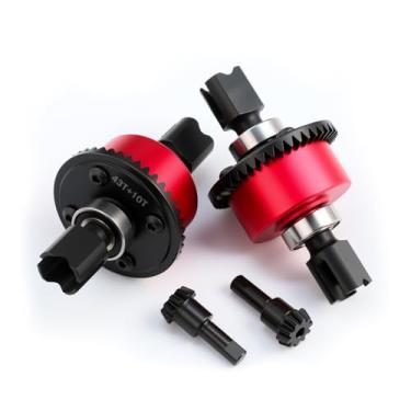 Imagem de BENMAZ 2Pcs Steel 43T F/R Assembled Differential Set & 10T Main Input Gear for Arrma 1/7 Felony Limitless Infraction Fireteam Mojave 1/8 Typhon Notorious Kraton Outcast 6s,Replace#ARA310990#ARA310979