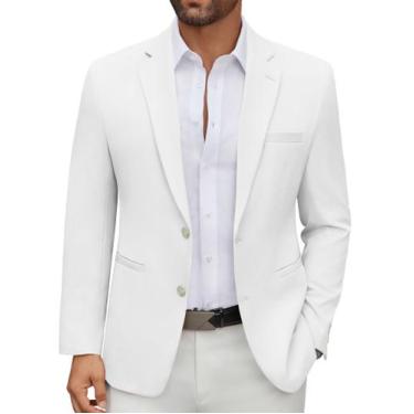 Imagem de Blazer COOFANDY masculino, casual, elegante, branco
