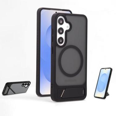 Imagem de Capa de telefone Yetagso para Samsung Galaxy S24/S25 magnética preta e