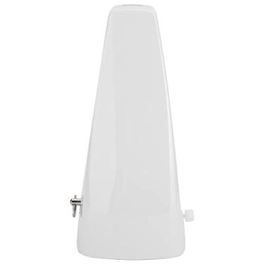Imagem de RiToEasysports Leme de Balanço Banhado a Níquel, Metrônomo Mecânico Em Abs para Músicos, Movimento de Pêndulo para Piano, Conjunto de Tambor, Violino Baixo (Branco)
